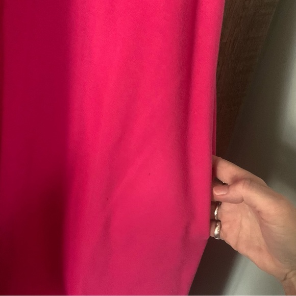Women’s M THE VERMONT COUNTRY STORE Hot Pink Cotton Tank Below Knee Dress DEFECT - Picture 5 of 11